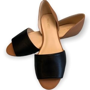 Nine West, Berry Goodo Size 9, Black & Tan flat. NWT in perfect condition.